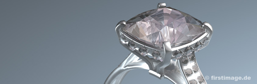3D Model eines Diamantrings